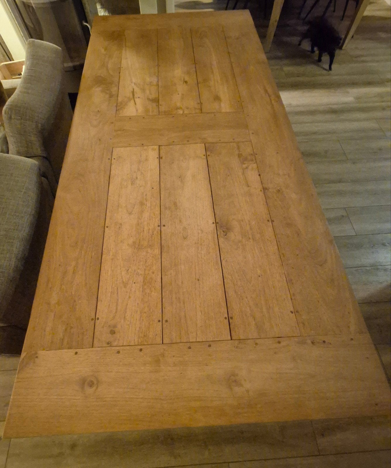 Teakhouten tuintafel 200x90 cm, Tuin en Terras, Ophalen of Verzenden, Gebruikt, Rechthoekig