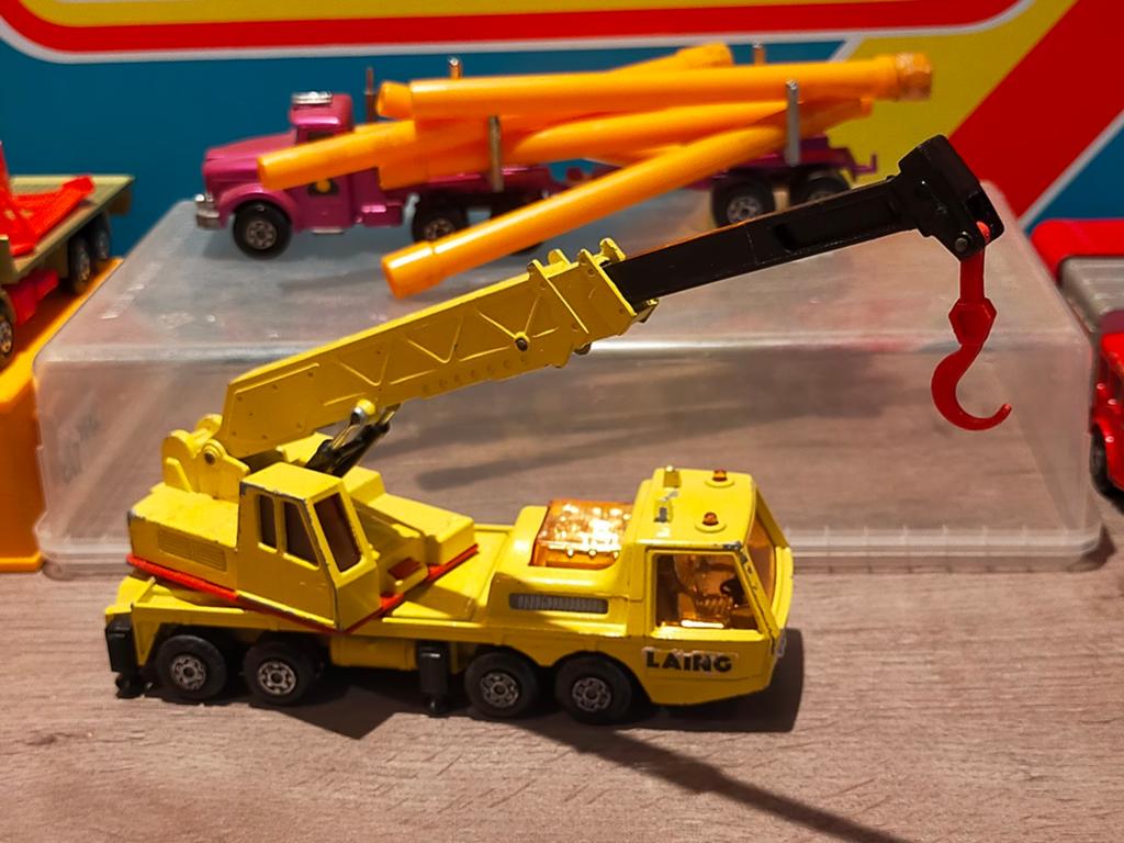 Lesney Matchbox SuperKings K12 Hercules kraanwagen, Ophalen of Verzenden, Gebruikt, Hijskraan, Tractor of Landbouw, Matchbox