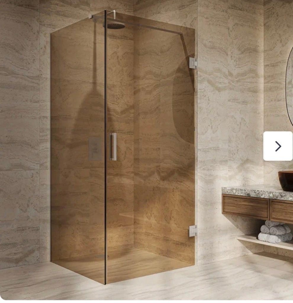 Nieuwe douche cabine tekoop brons glas 313797, Ophalen, Nieuw, Glas, Bad