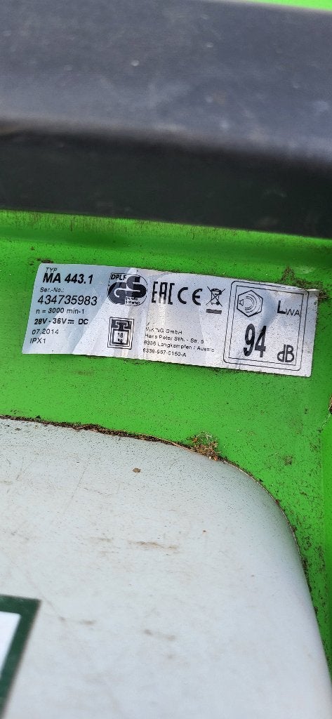Grasmaaier, Ophalen, Gebruikt, Accu-grasmaaier, Opvangbak