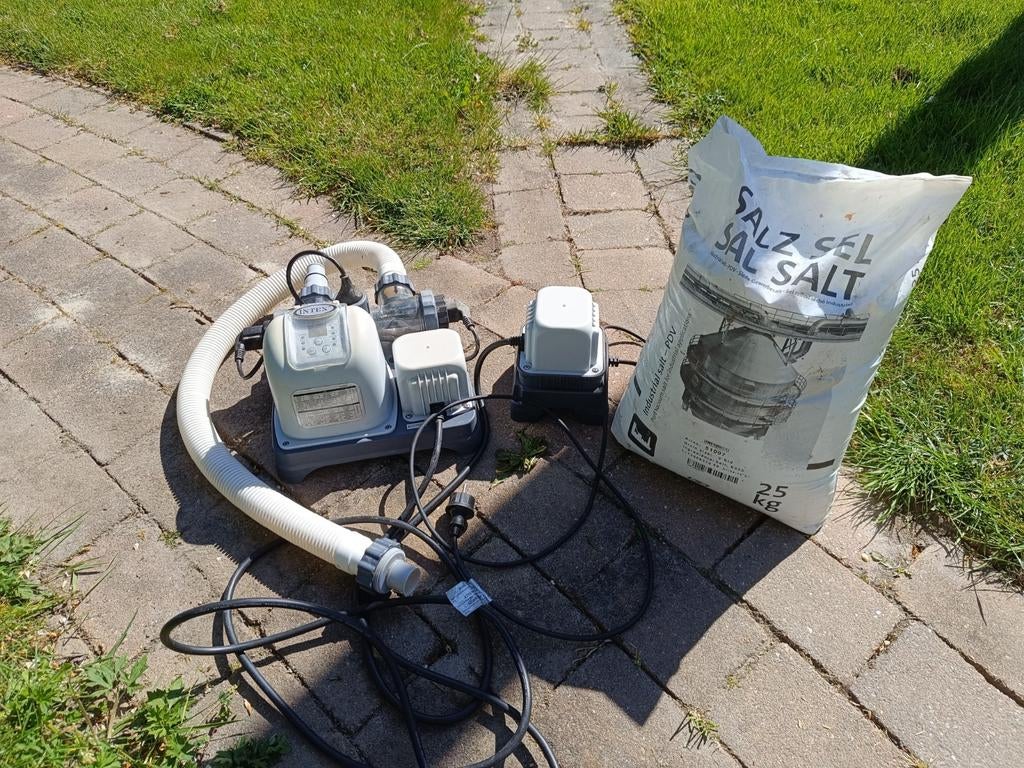 Intex zoutwatersysteem ECO7220G met zout, Tuin en Terras, Ophalen, Gebruikt, Overige typen