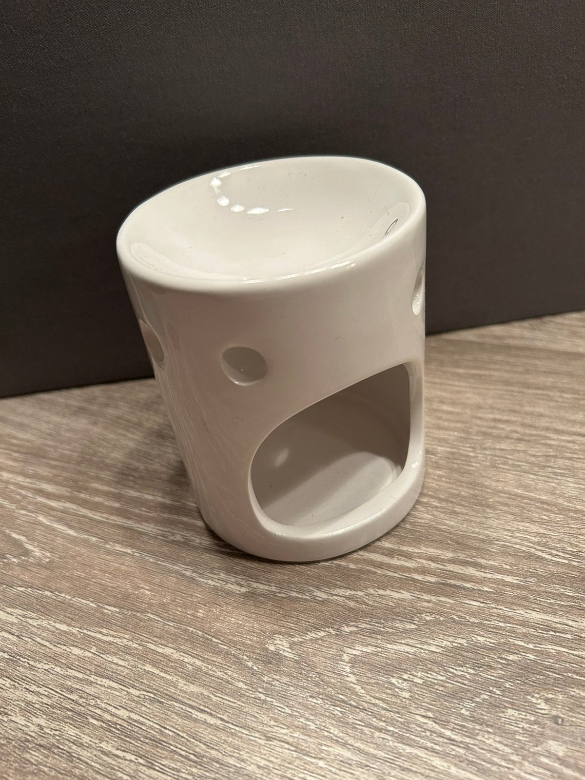 Creascents wit / kaars of wax brander, Ophalen of Verzenden, Zo goed als nieuw, Wit, Kaars