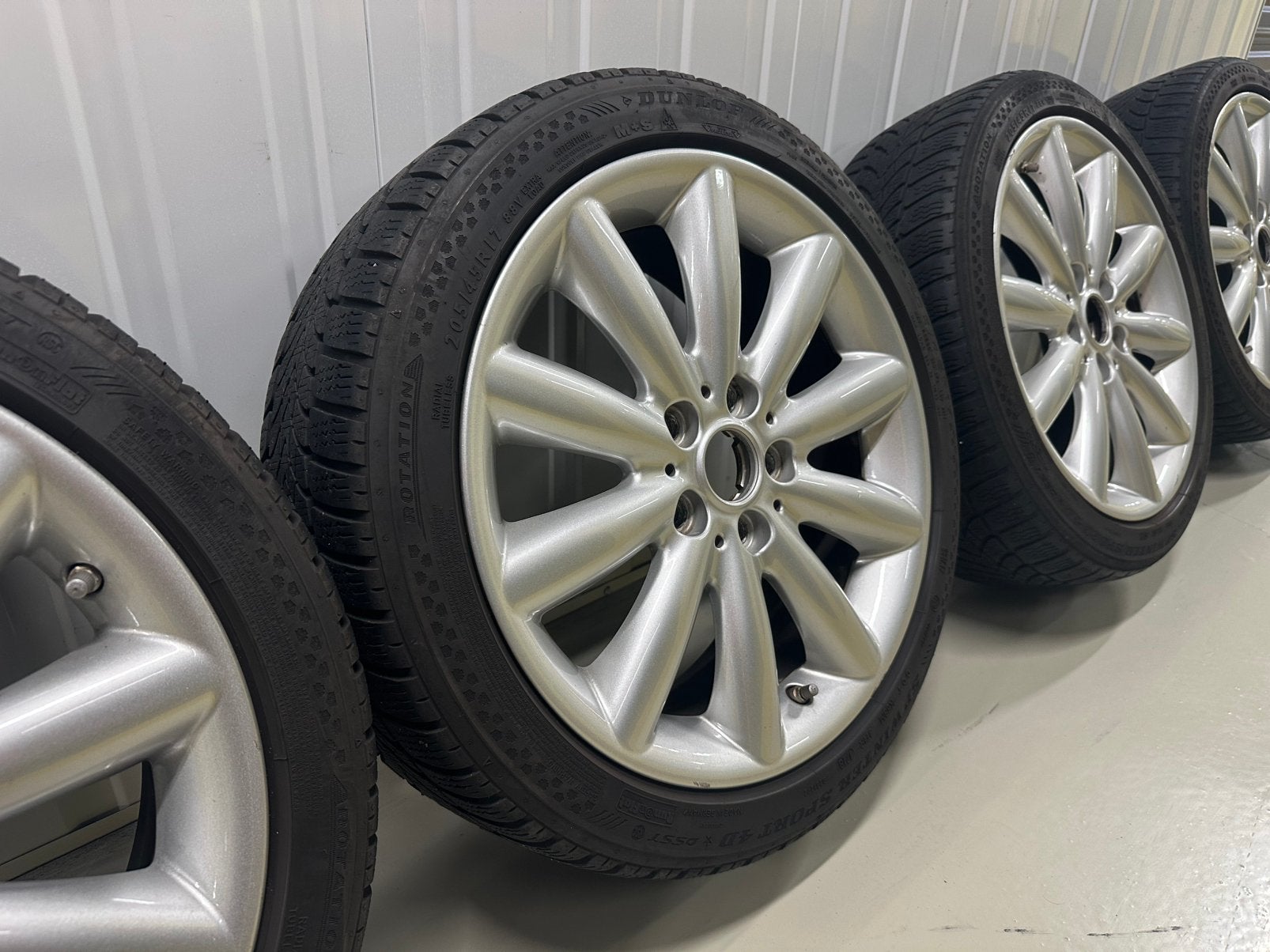 Mini Cooper S One Cabrio F55 F56 F57 Styling 499 Dunlop TPMS, Auto-onderdelen, Ophalen, Gebruikt, Banden en Velgen, 17 inch