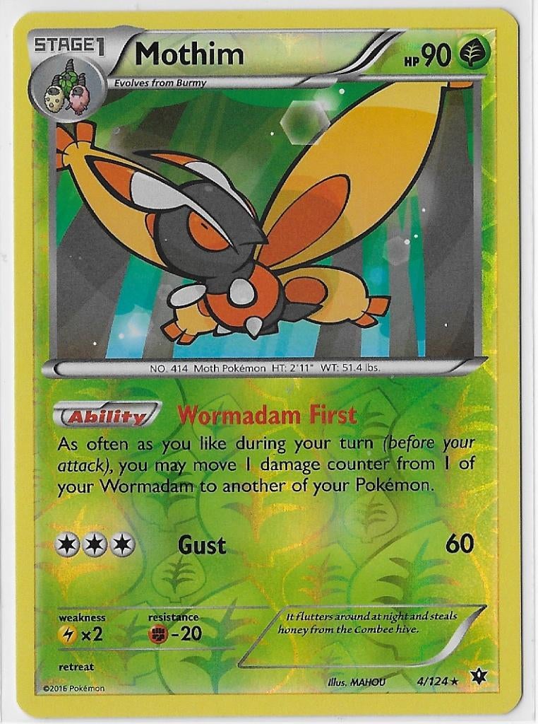 Fates Collide,  Mothim [reverse] 4/124, Verzenden, Nieuw, Losse kaart