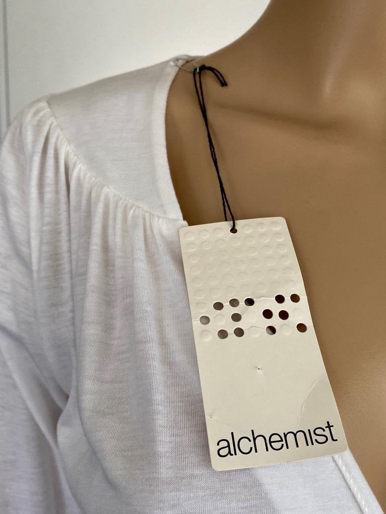 J186 Nieuw: Alchemist maat S=36 jurk jurkje wit, Wit, Nieuw, Ophalen of Verzenden, Maat 36 (S)