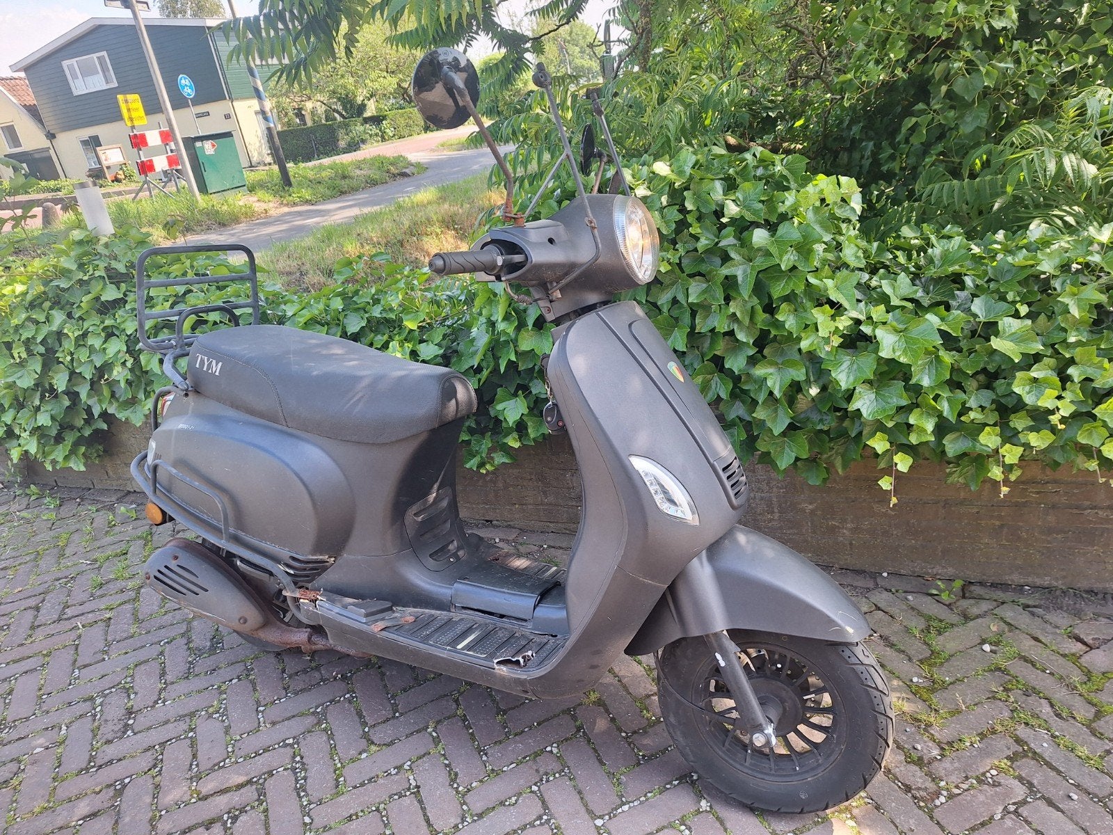 2x Vespa look snorscooter 2019 voor de opknap, Ophalen, Gebruikt, Benzine
