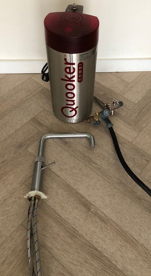 Quooker Combi E 7 Liter Boiler + Fusion Square RVS Compleet, Verzenden, Gebruikt