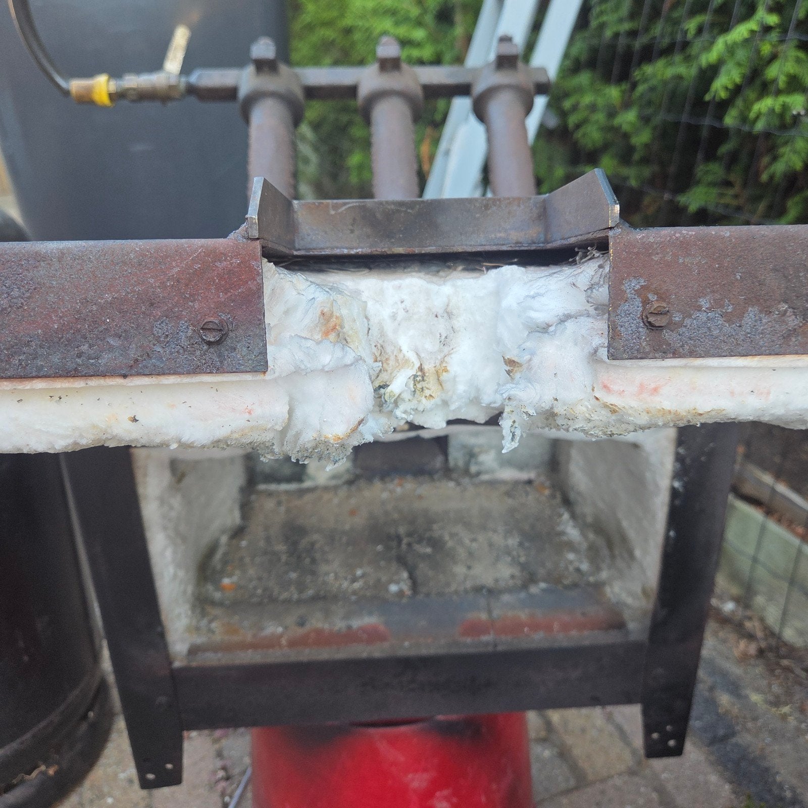 Smederij oven met gasfles, Ophalen, Gebruikt