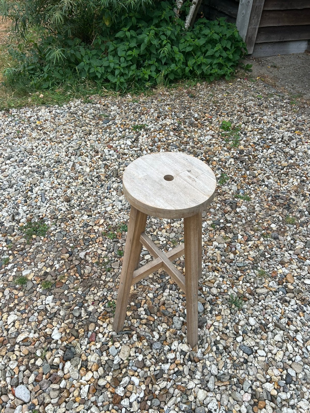 Barkrukjes 4x, Ophalen, Zo goed als nieuw, Hout