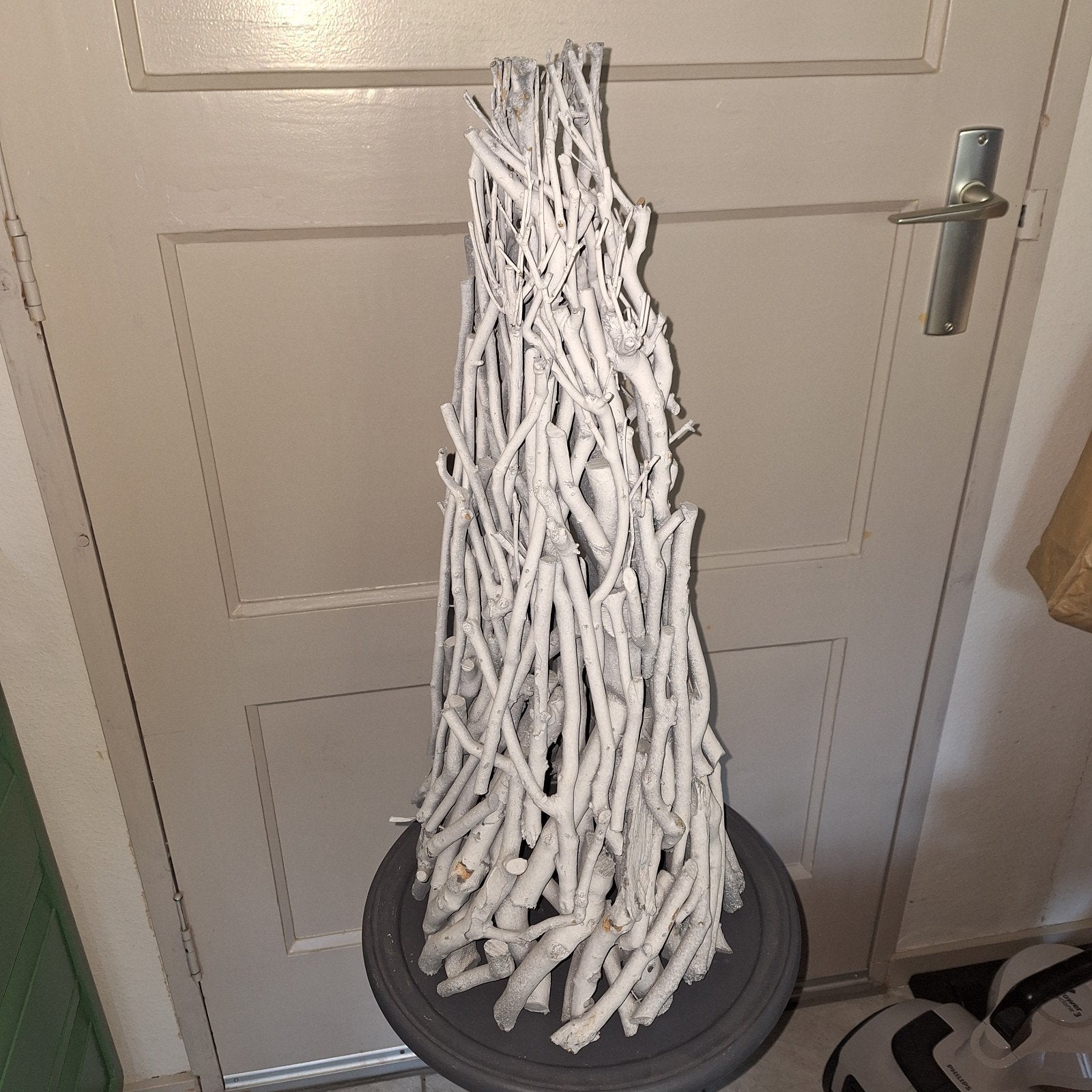 Decoratieve Witte Takken Piramide, Ophalen, Hout, Gebruikt, Landelijk