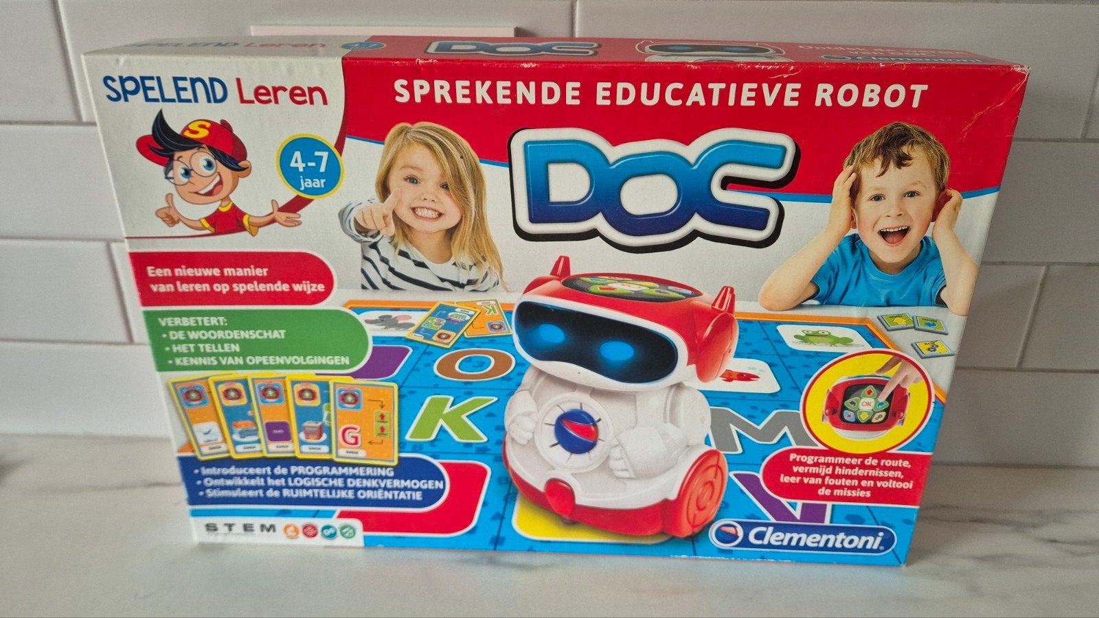 Clementoni Doc Robot: Spelend Leren voor 4-7 jaar, Ophalen of Verzenden, Zo goed als nieuw, Elektronica, Met licht