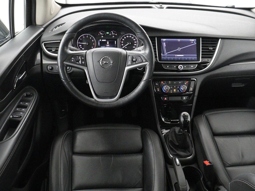 Opel Mokka X 1.4 Turbo Innovation | Schuifdak | Leder | Stoe, Auto's, Opel, Voorwielaandrijving, Gebruikt, Euro 6, Blauw