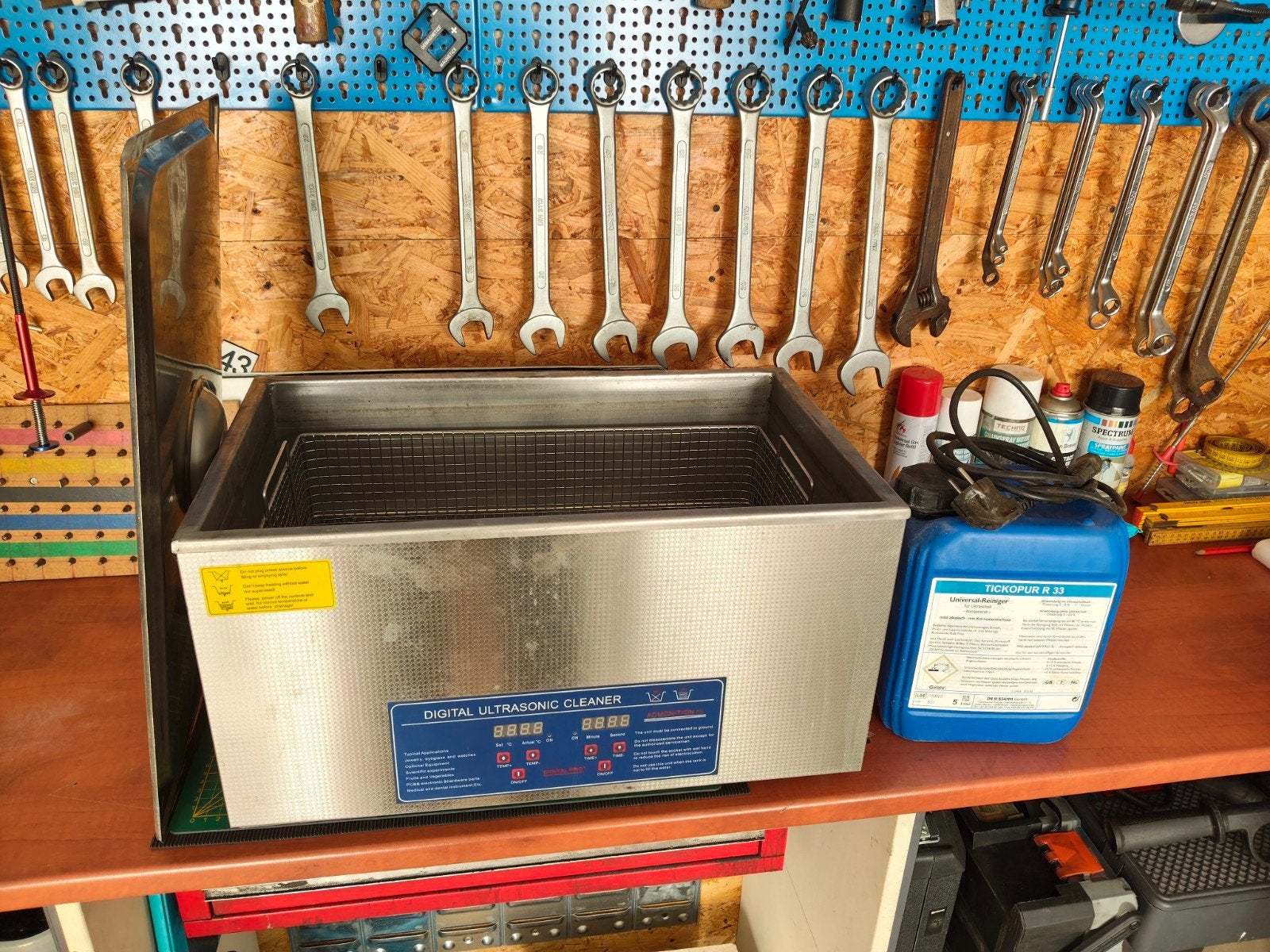 Ultrasoonreiniger 22L, Digital ultrasonic cleaner, Ophalen, Gebruikt