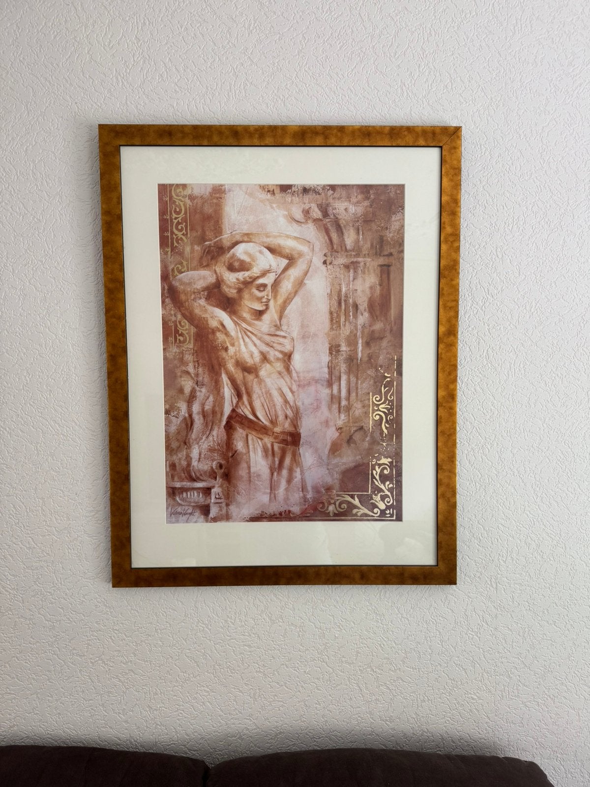 Schilderij ‘Griekse Stijl’  in lijst, Ophalen, Oorspronkelijke maker, Zo goed als nieuw, Schilderij