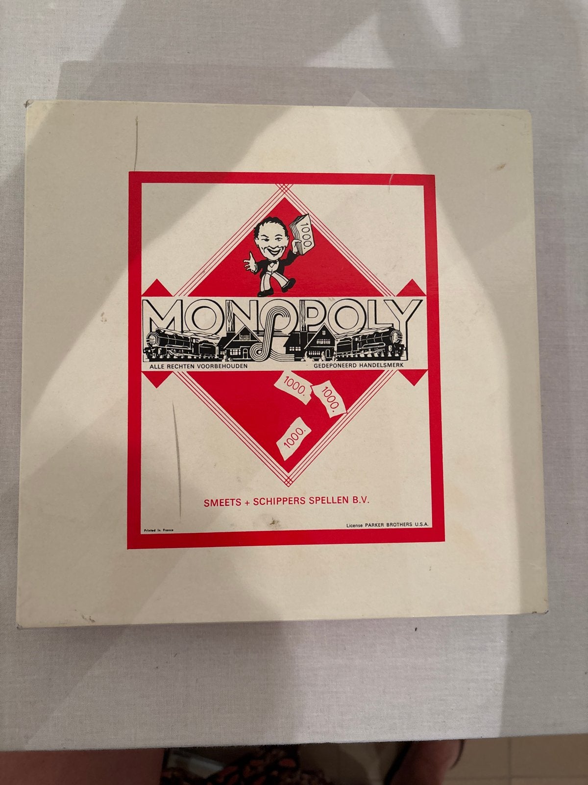 Vintage Monopoly Bordspel - Smeets + Schippers Spellen B.V., Drie of vier spelers, Ophalen of Verzenden, Gebruikt