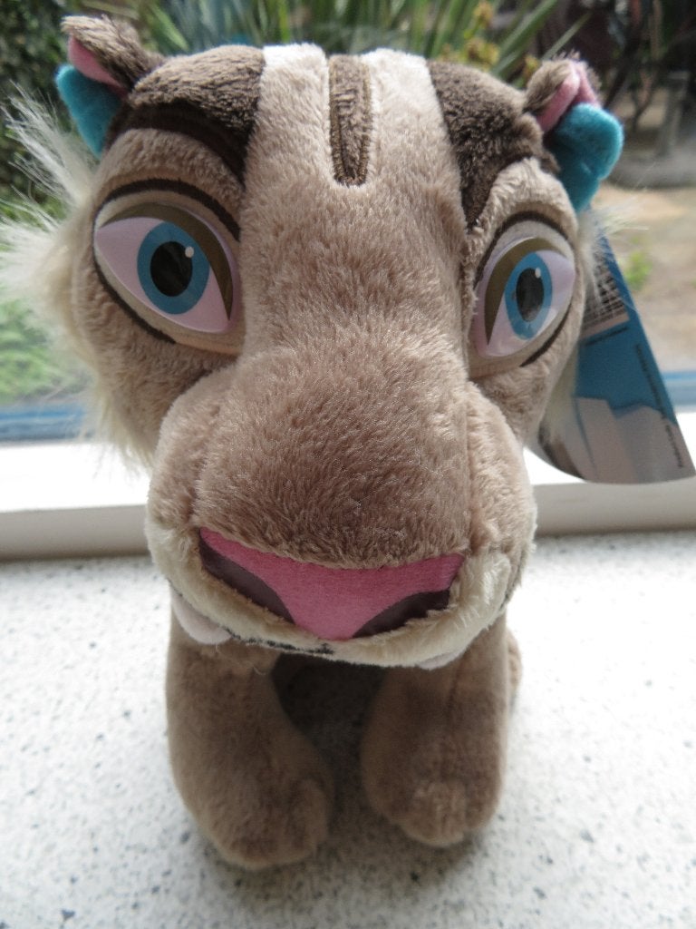 Ice Age Knuffel Sabeltandtijger Shira TCC Global Big Headz, Disney, Nieuw, Ophalen of Verzenden, Met label