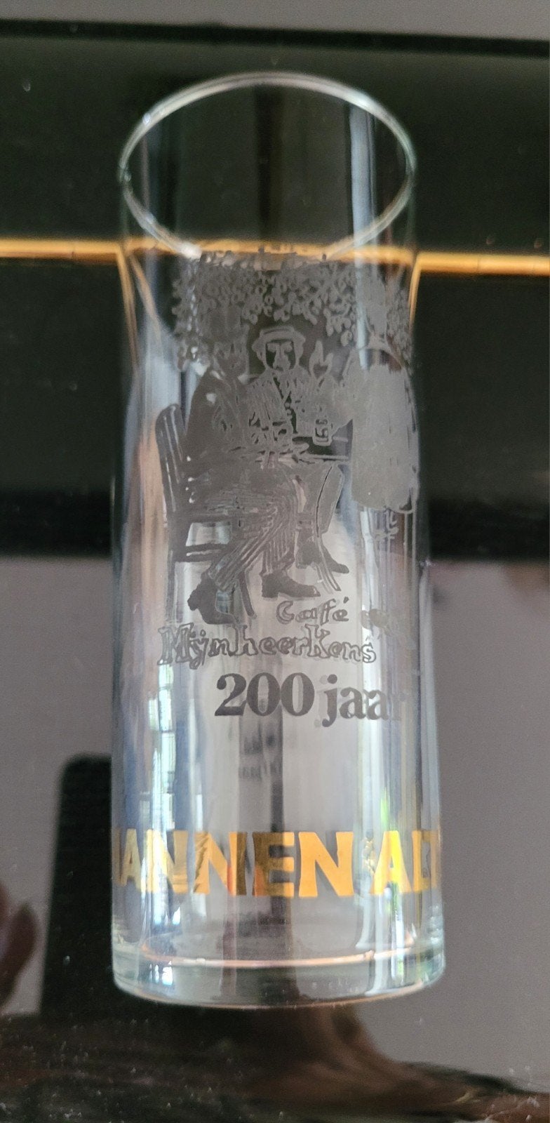 Bierglas Hannen Alt Café Mijnheerkens Roermond, Ophalen of Verzenden, Bierglas
