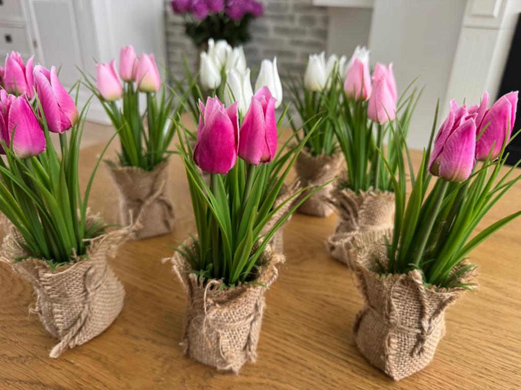 9 stuks tulpen decoratie, Ophalen, Nieuw, Kunstplant