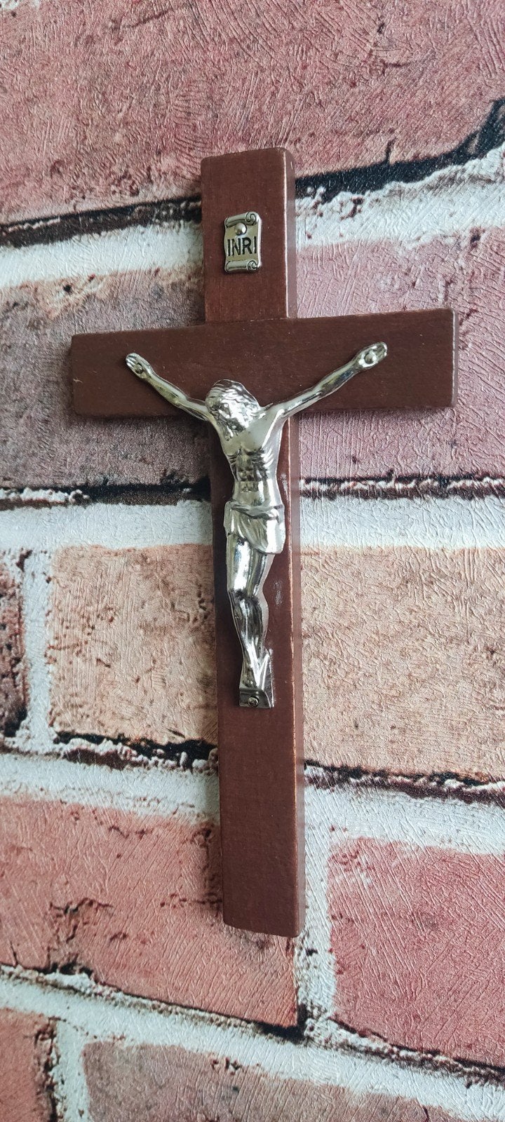Mooi Houten Jezus Kruis, Ophalen of Verzenden