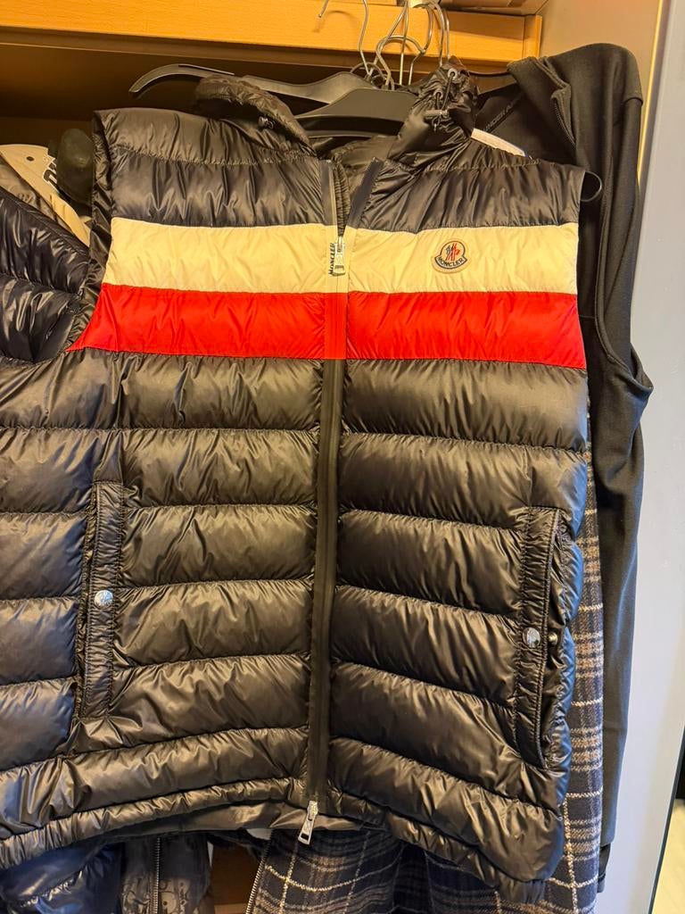 Moncler Bodywarmer L origineel, Ophalen of Verzenden, Zo goed als nieuw, Zwart