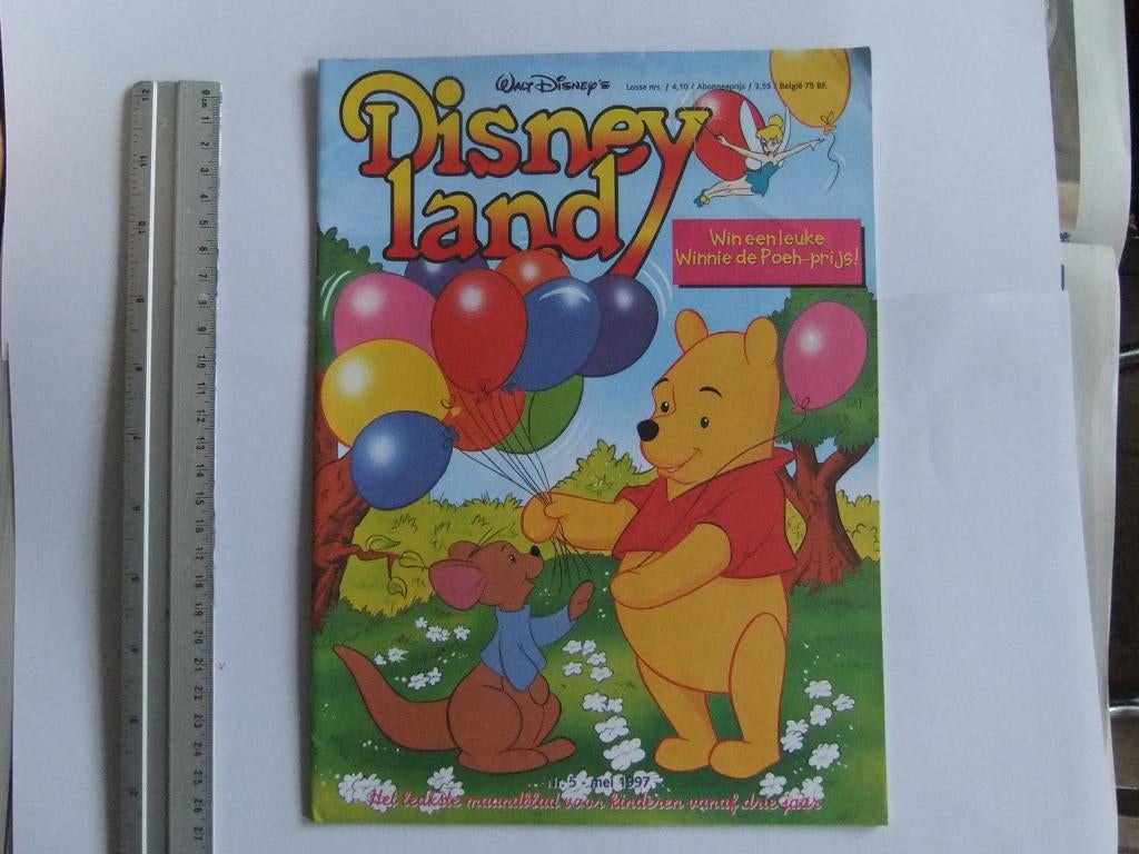 disney land magazine Met Disneyland mini poster alladin, Verzenden, Overige figuren, Zo goed als nieuw