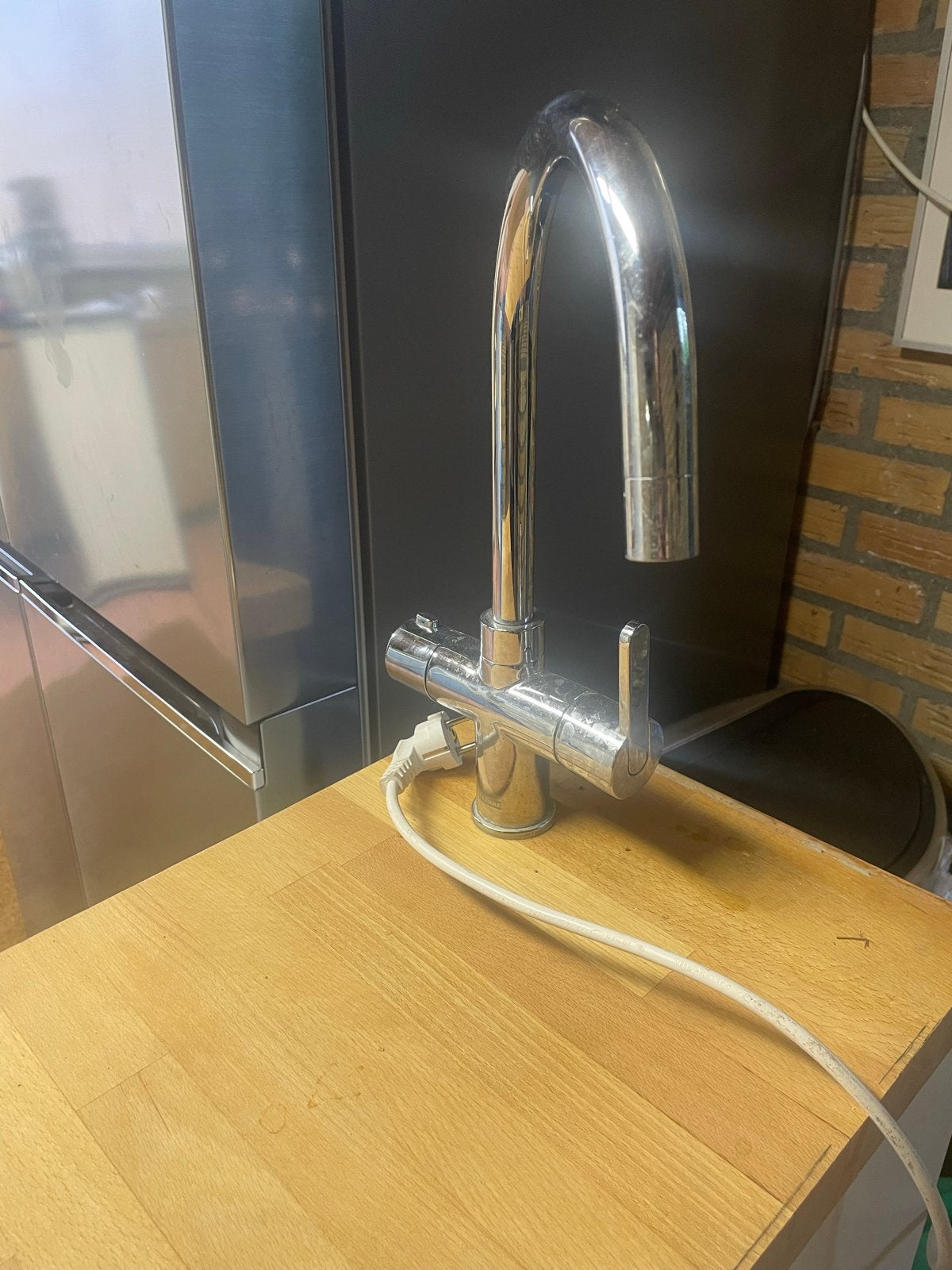 Franke kokendwaterkraan met boiler incl 2x NIEUWE filters, Ophalen, Overige typen, Zilver, Zo goed als nieuw