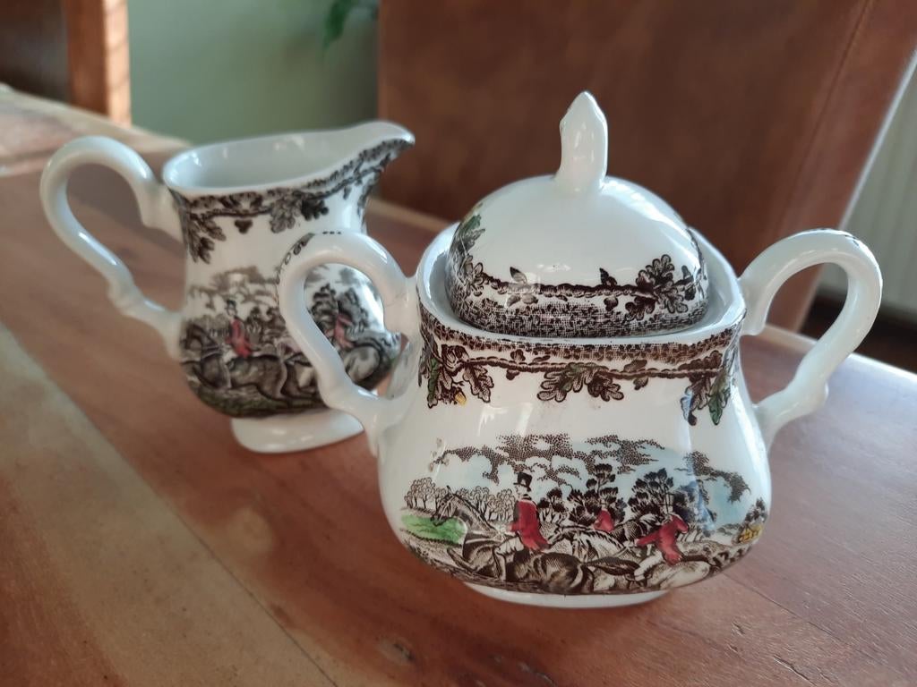 Country Life England suikerpot en melkkannetje, Gebruikt, Overige typen, Ophalen of Verzenden, Overige stijlen