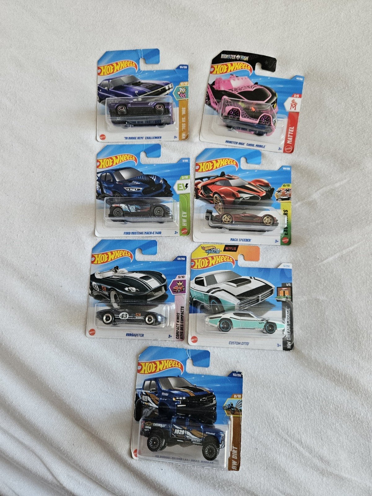 Hot Wheels Collectie - 7 Nieuwe Auto's in Verpakking, Ophalen of Verzenden, Nieuw