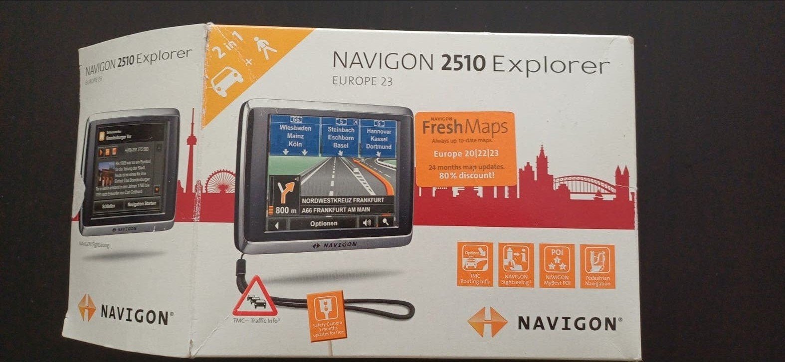 NAVIGON 2510 Explorer Navigatiesysteem, Ophalen of Verzenden, Zo goed als nieuw