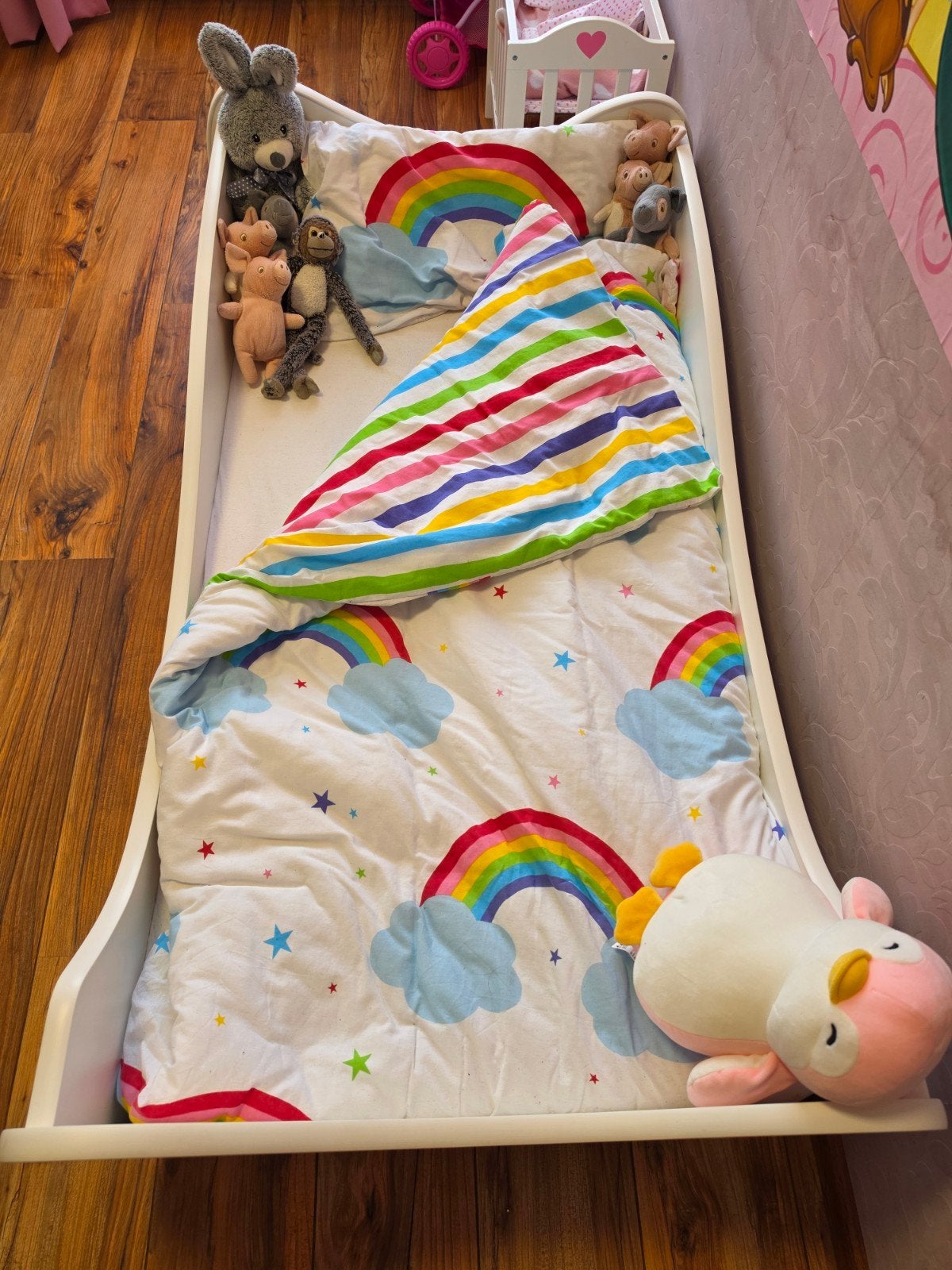 Kompleet kinderbed., Ophalen, 70 tot 85 cm, 140 tot 160 cm, Zo goed als nieuw