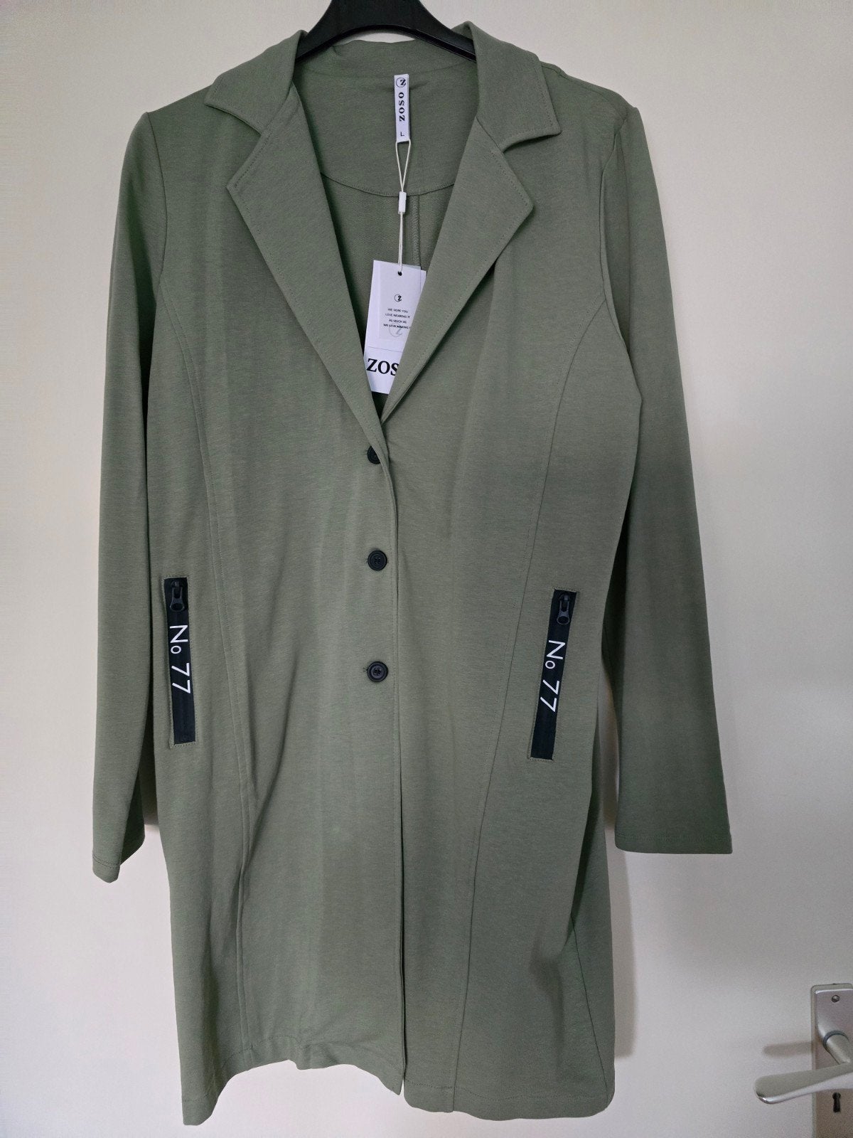 NIEUW Zoso Sisi Blazer Army groen maat L, Verzenden, Maat 42/44 (L), Nieuw, Jasje