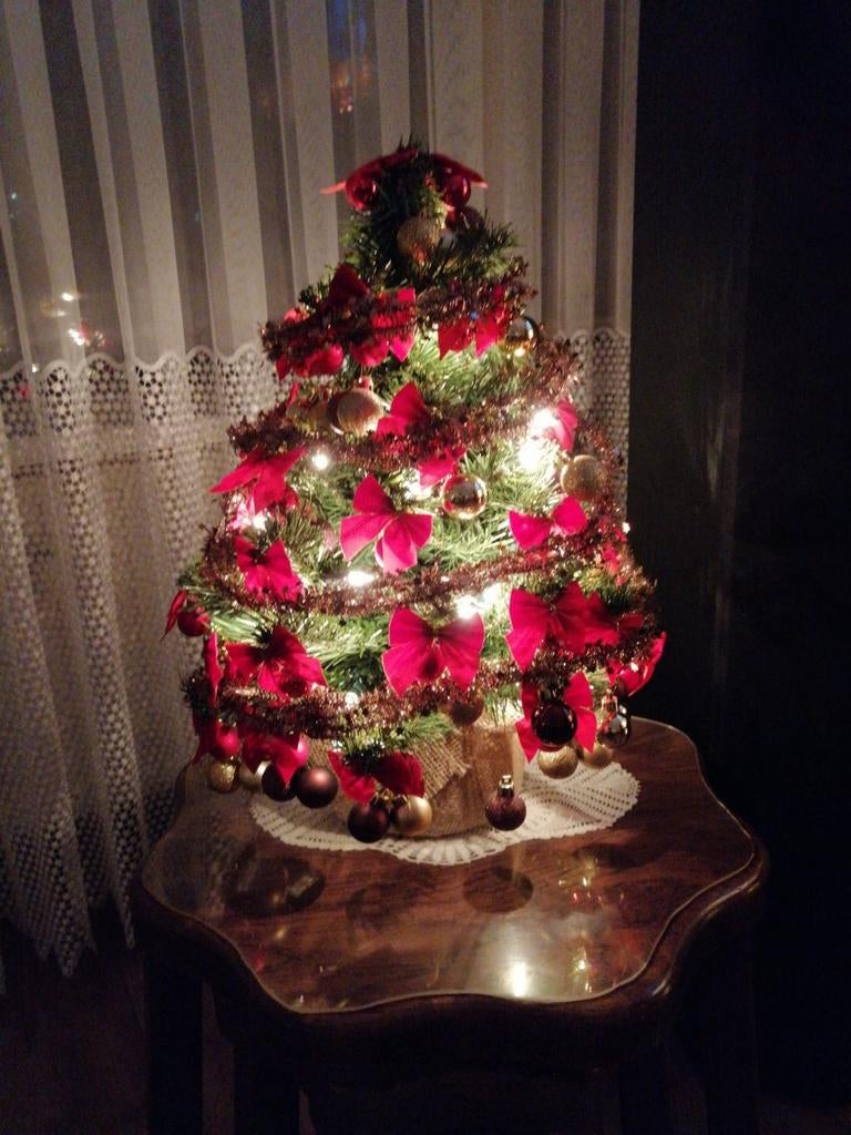Kerstboom met alles compleet, Ophalen, Zo goed als nieuw, Versiering