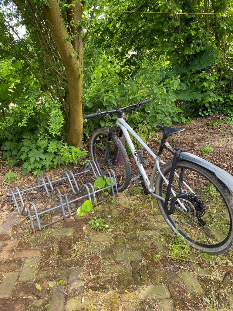 Fietsenrek voor 4 fietsen - Gebruikt, Ophalen of Verzenden, Gebruikt