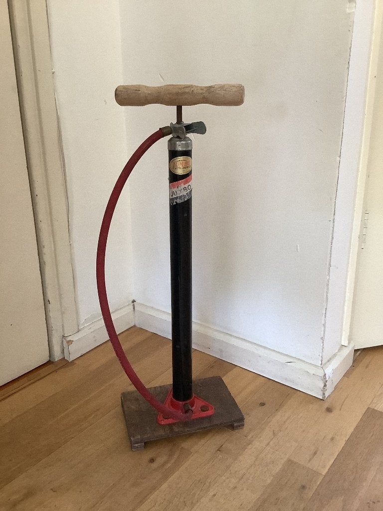 Fietspomp, Ophalen, Gebruikt