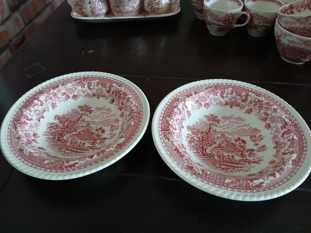 Woods Burslem England Schalen,16,5cm, 2st., Antiek en Kunst, Antiek | Servies los, Ophalen of Verzenden