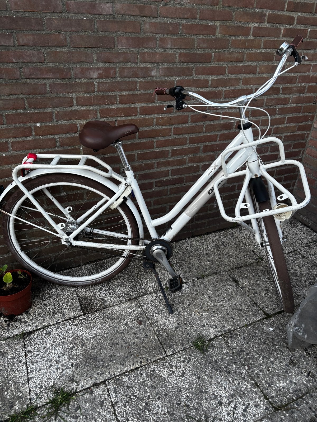 Mooie witte fiets, slechts twee jaar gebruikt, Ophalen, Gebruikt, Overige merken