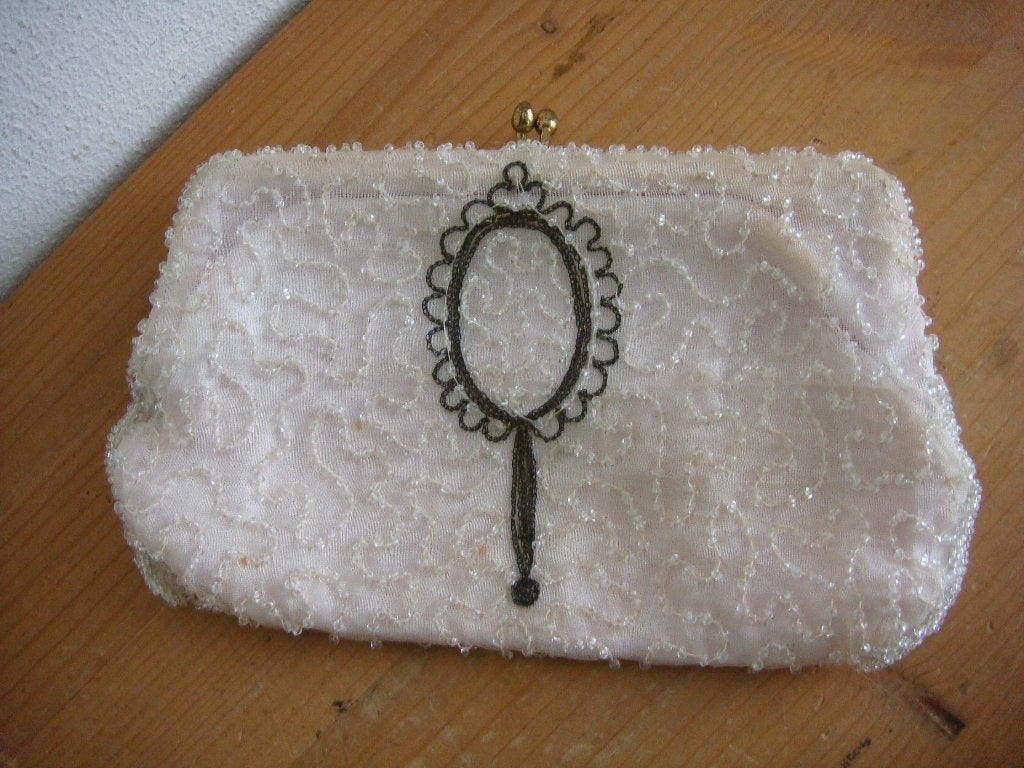 Ouderwets toilettasje, Sieraden, Tassen en Uiterlijk, Toilettassen, Ophalen of Verzenden, Zo goed als nieuw, Roze, Dame