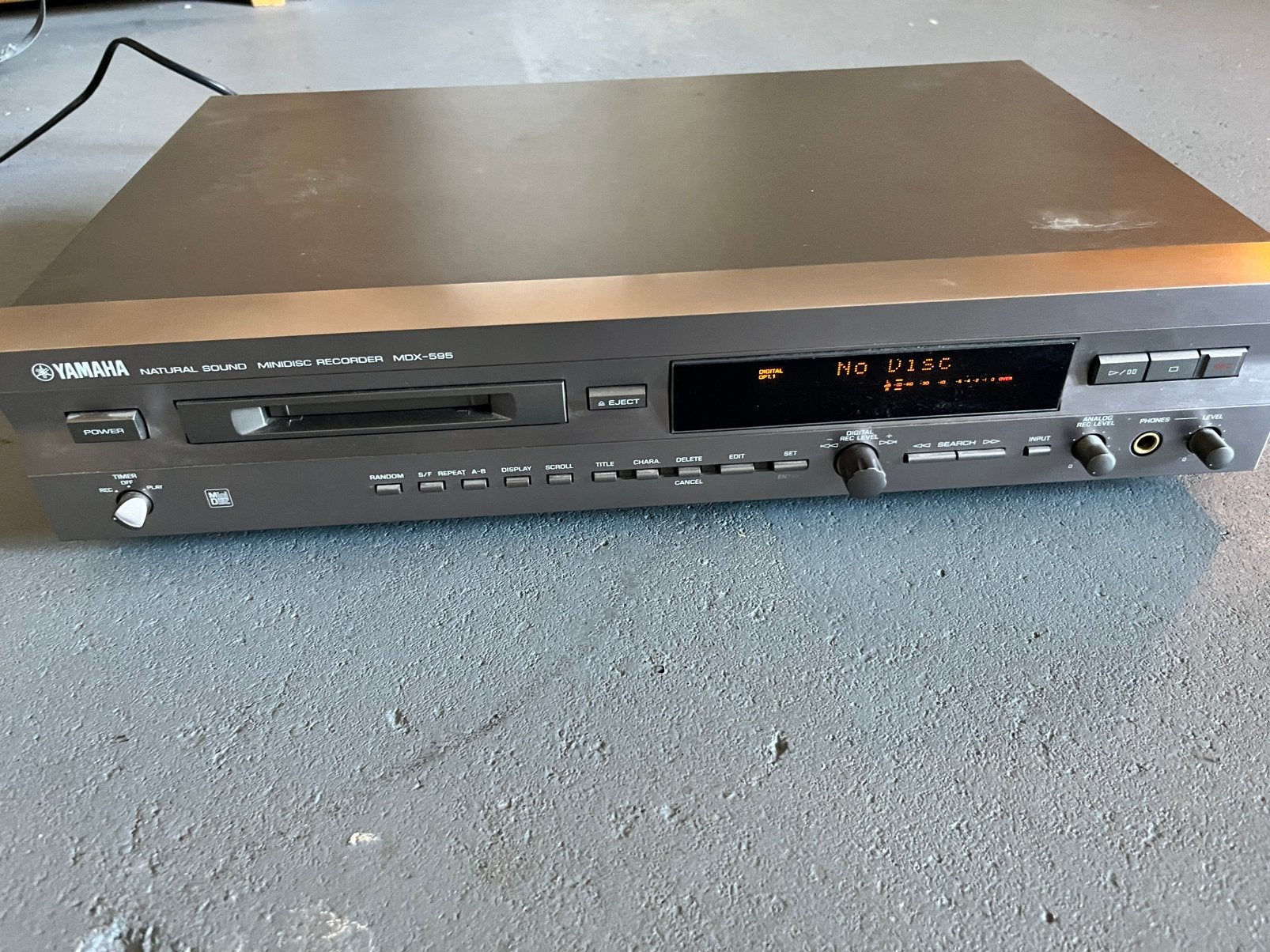 Yamaha MDX-595 minidisc player recorder stereo audio element, Ophalen