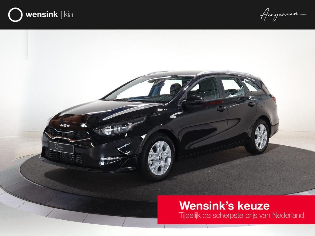 Kia Ceed SW 1.0 T-GDi ComfortLine | Klimaatregeling | Dakrai, Auto's, Kia, Voorwielaandrijving, Zwart, Origineel Nederlands, Handgeschakeld