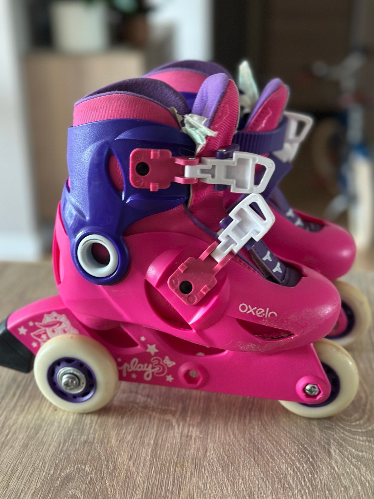 Oxelo Play 3 rolschaatsen - verstelbaar, Ophalen, Verstelbaar, Gebruikt, Kinderen