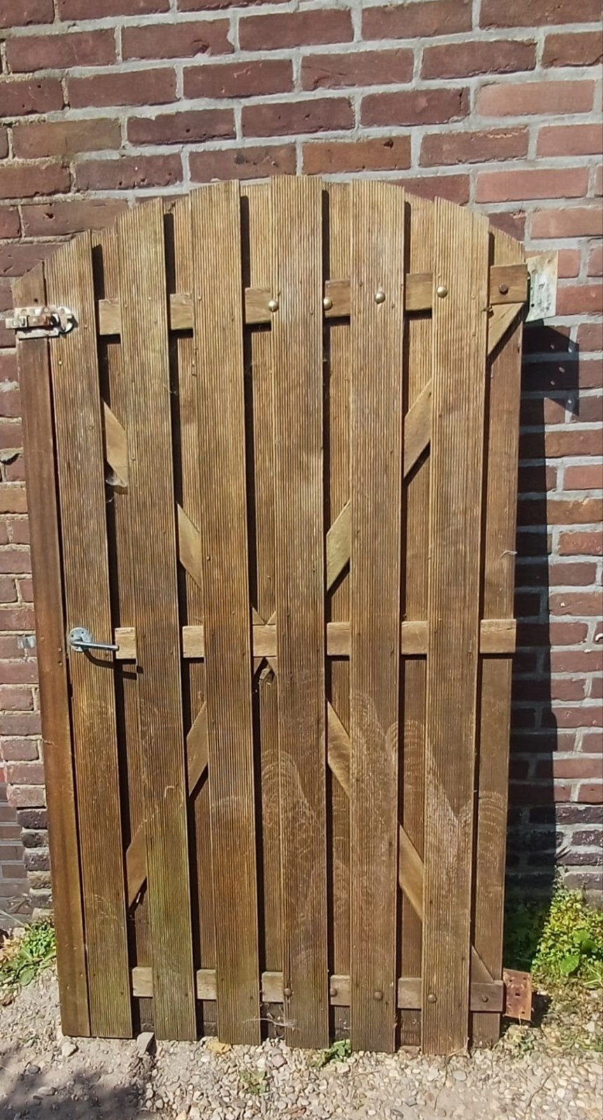 Houten looppoort, gebruikt, 180 cm hoog 100 cm breed, Ophalen, Gebruikt, 100 tot 150 cm, Looppoort