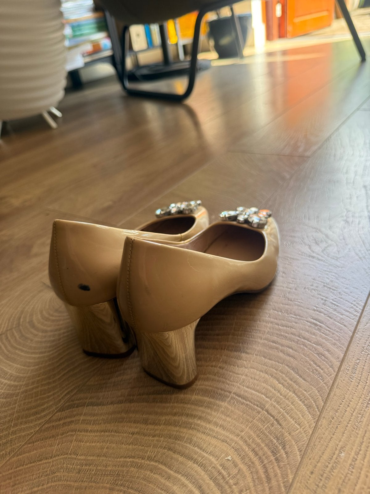 Uterqüe Ballerina's met strass - 38- Zo goed als nieuw, Ophalen of Verzenden, Zo goed als nieuw, Beige, Ballerina's