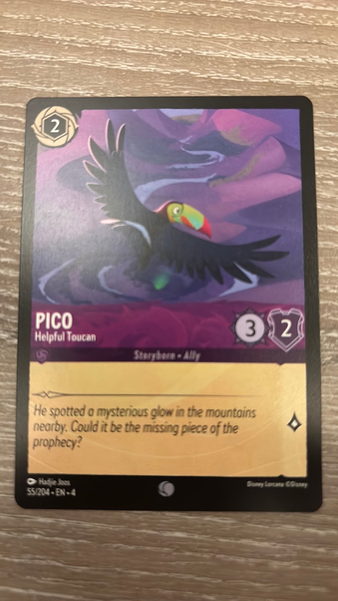 Disney Lorcana Pico helpful Toucan 55-204 4URS nonfoil, Ophalen of Verzenden, Zo goed als nieuw