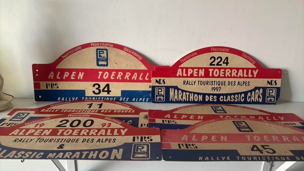 6 Alpen Toerrally platen, Verzamelen, Ophalen of Verzenden, Zo goed als nieuw