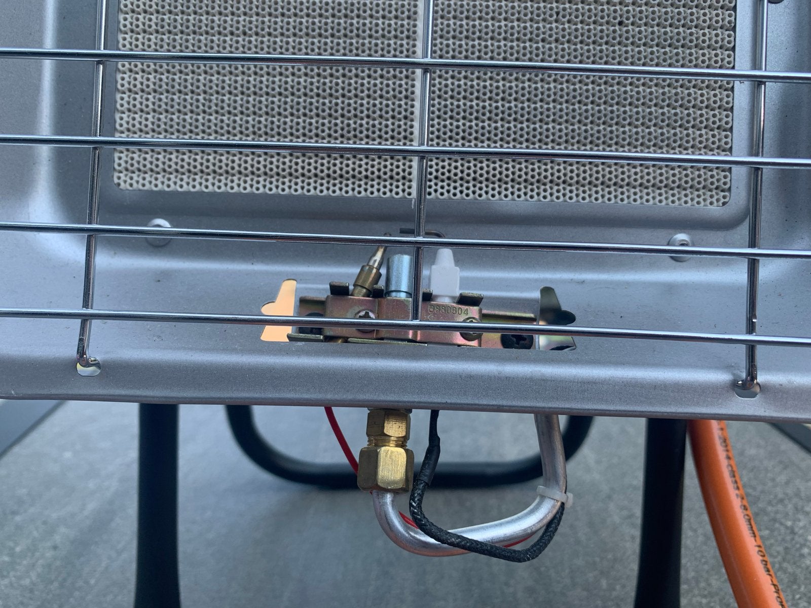 Compacte gasheater voor terras of camping, Ophalen, Zo goed als nieuw, Gas, Vloer