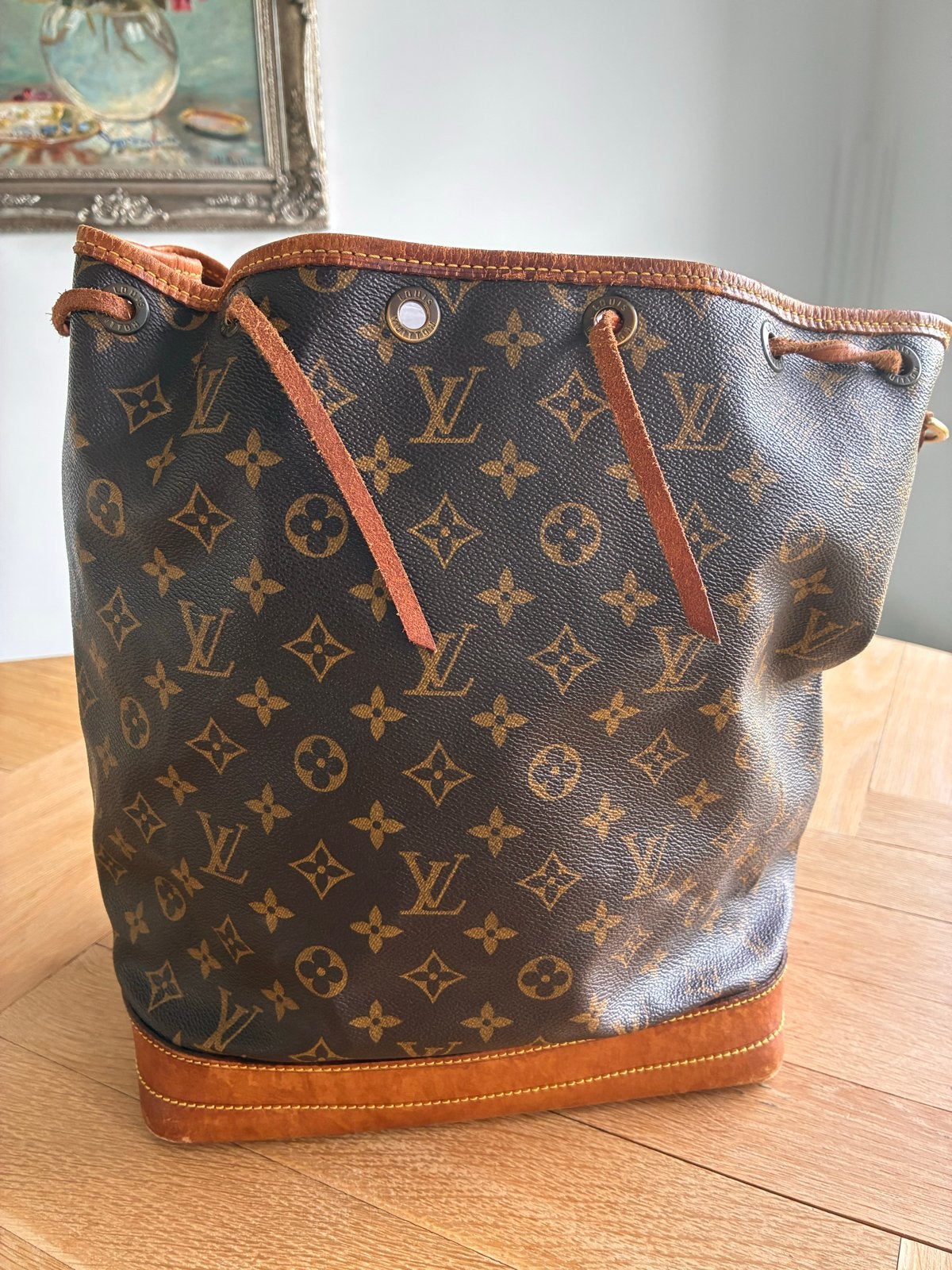 Louis Vuitton Monogram Sac Noé Schoudertas, Ophalen of Verzenden, Gebruikt, Bruin, Schoudertasje