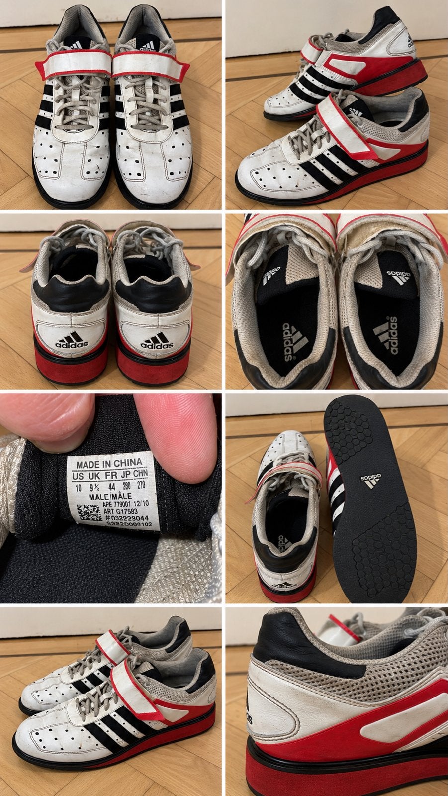 Adidas Weightlifting Schoenen - Maat 44, Ophalen of Verzenden, Gedragen, Wit, Sportschoenen