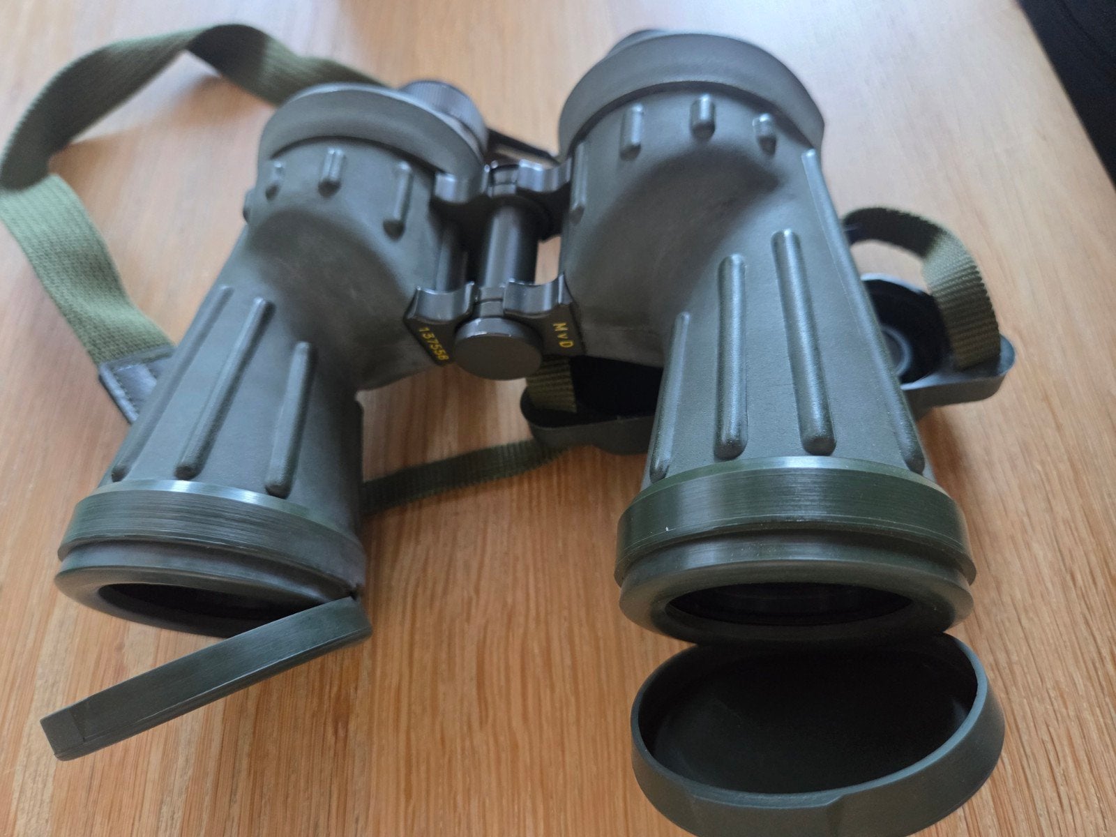 Leica Ednar 6x42 verrekijker Ministerie van Defensie, Dakkant (recht), Ophalen of Verzenden, Zo goed als nieuw, 8 tot 12x
