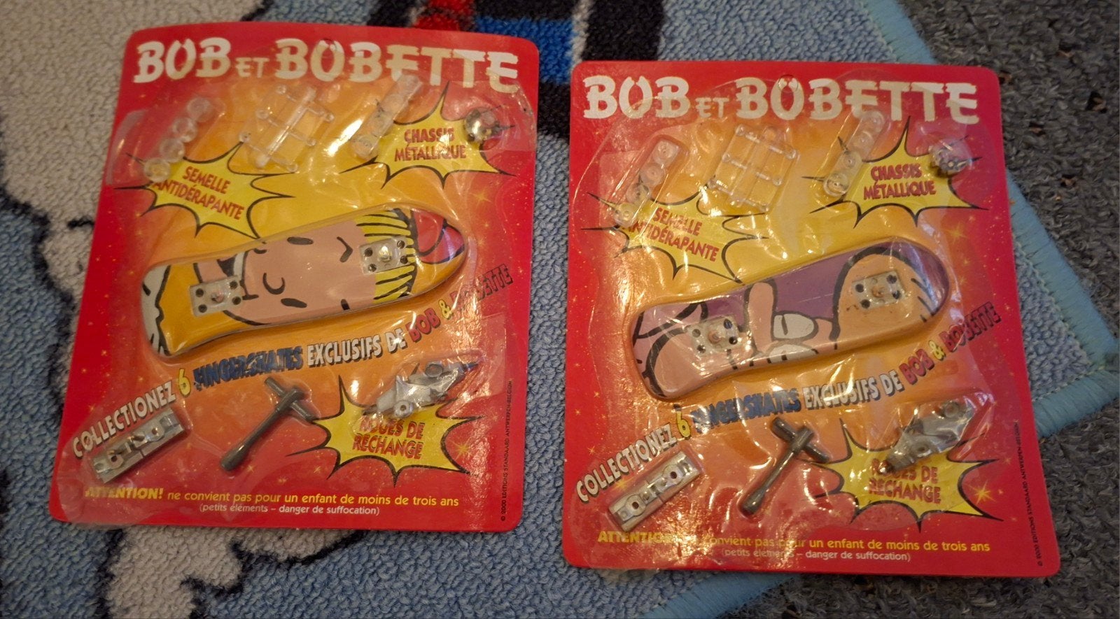 2x Suske en Wiske Finger Skateboard Bouwpakket (Frans), Ophalen of Verzenden, Nieuw