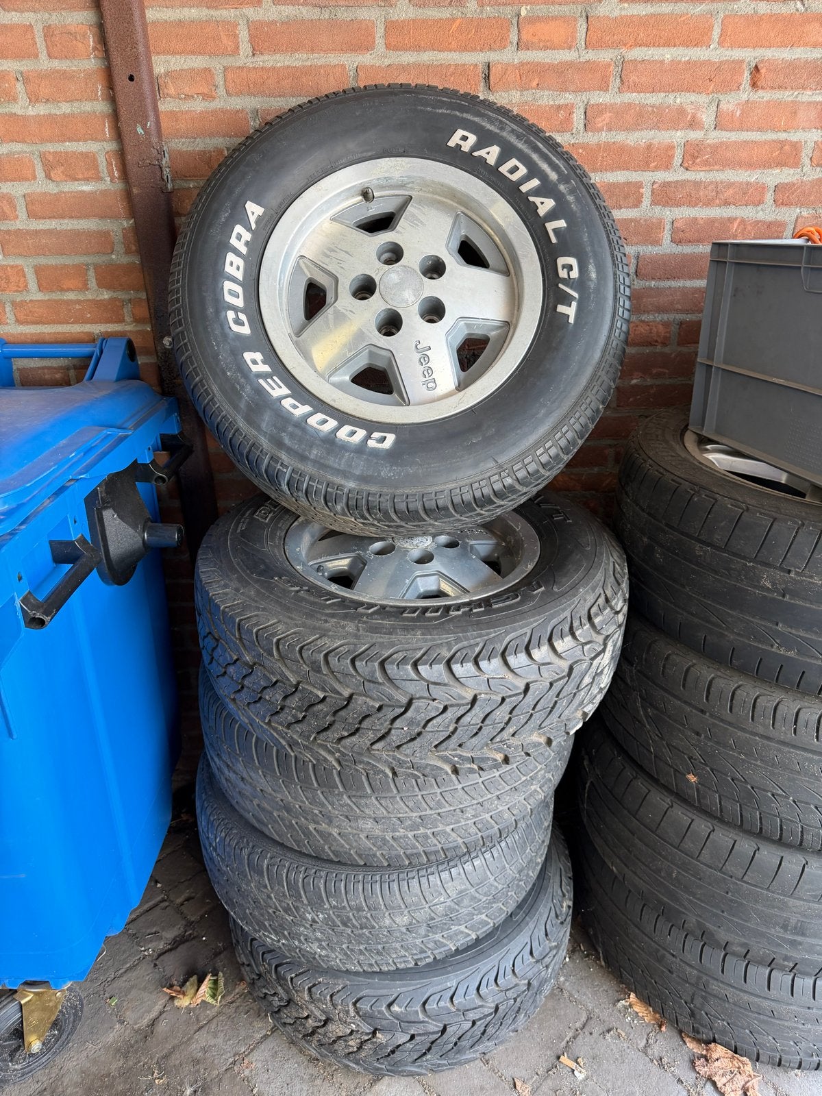 Originele Jeep Wrangler Velgen uit 1990, Auto-onderdelen, Banden en Velgen, Gebruikt, Velg(en), 17 inch, Ophalen of Verzenden